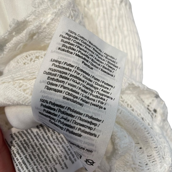 Vero Moda Bina V-Neck Cropped Singlet VIP in Snow White XL New - Picture 6 of 8